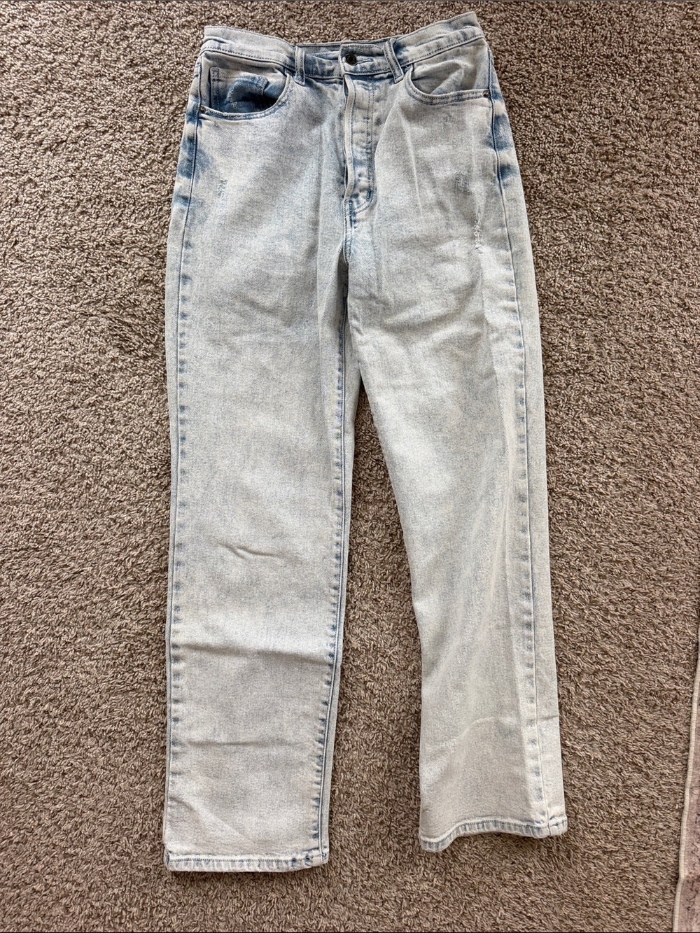 Cello Light Blue Straight Leg Womens Jeans